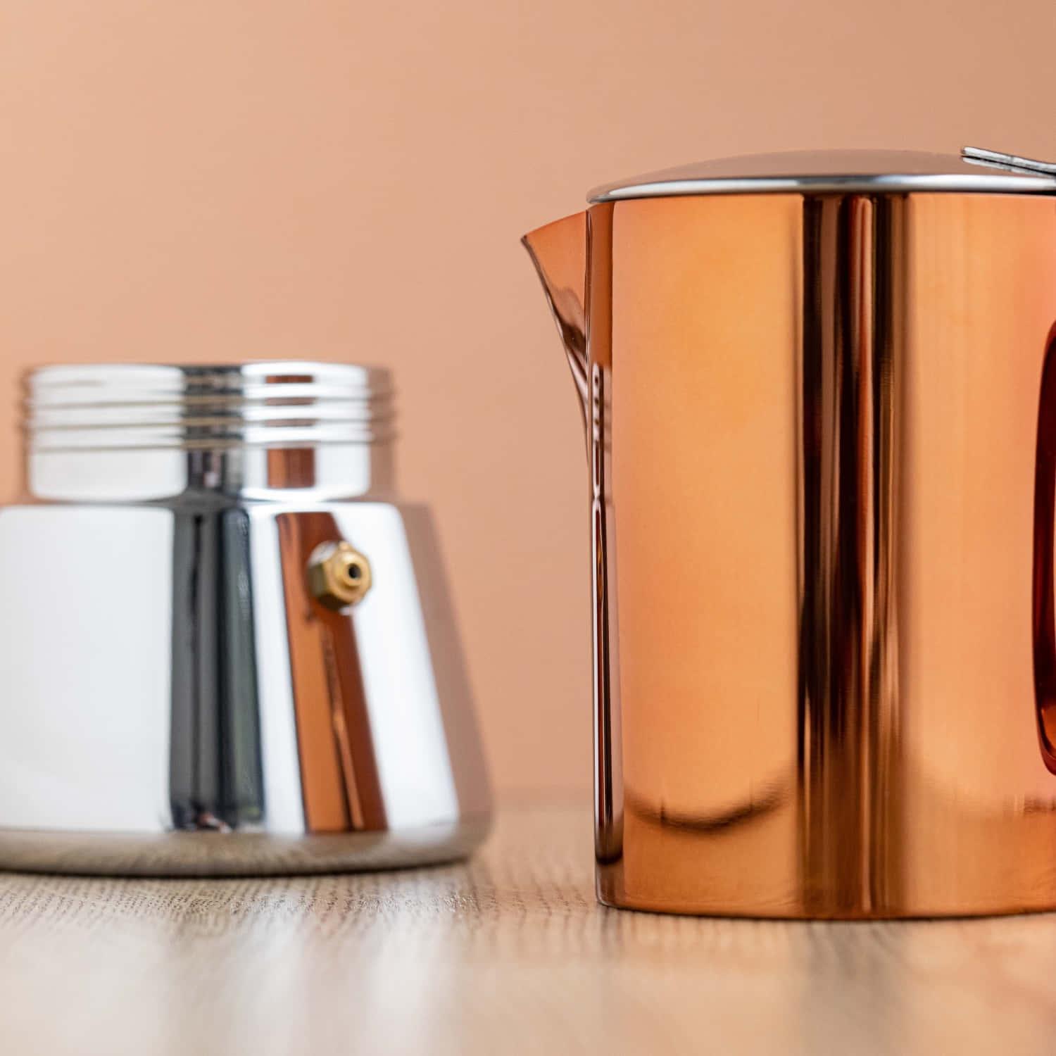 La Cafetière Polished Stainless Steel Copper Stovetop - 300 ml