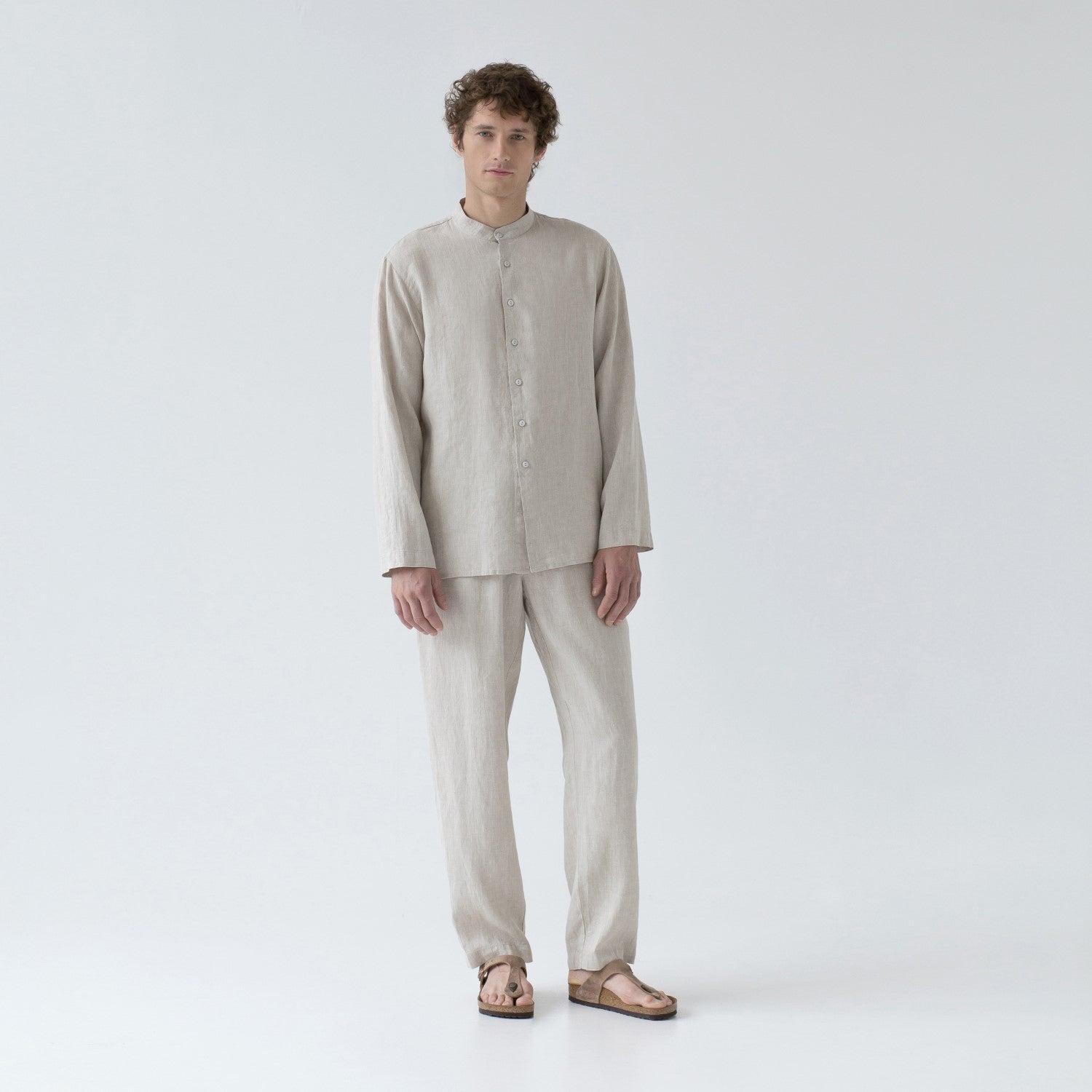 Linen Currant Loungewear Set - Melange