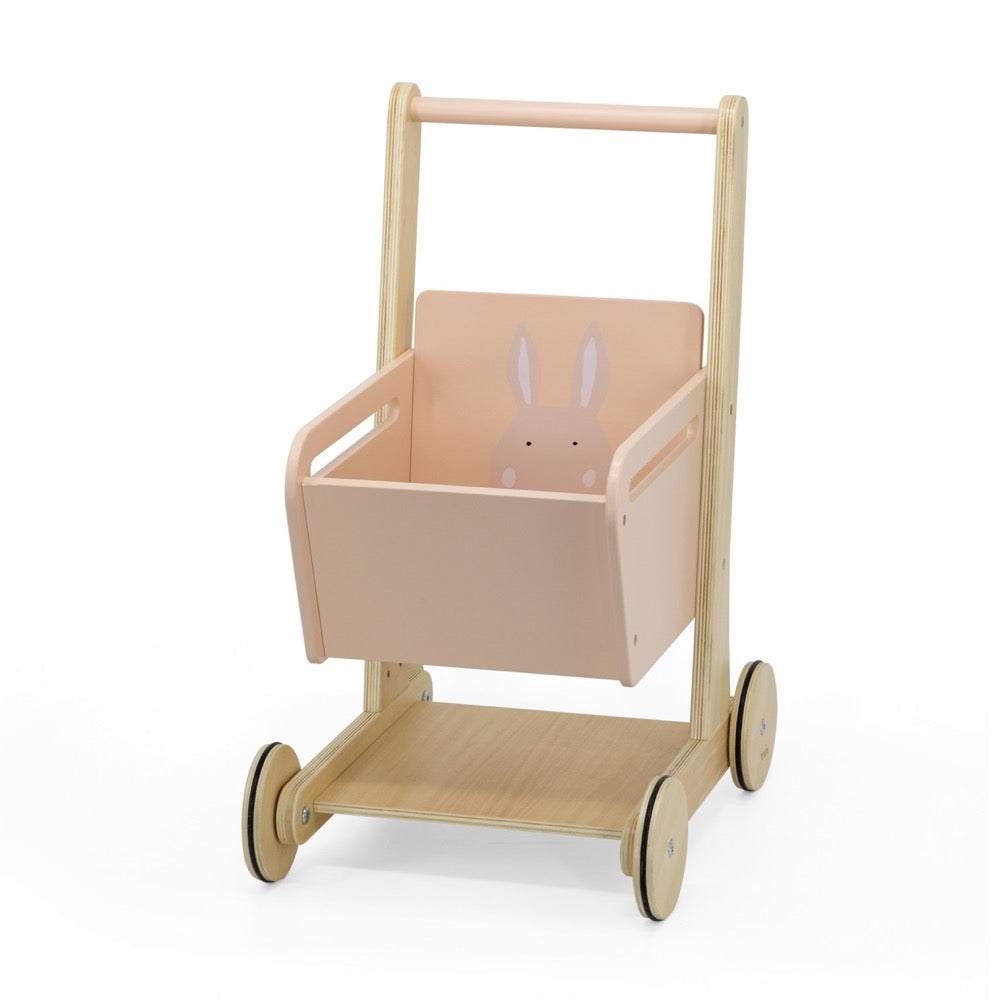 Wooden Shopping Cart - Mrs. Rabbit