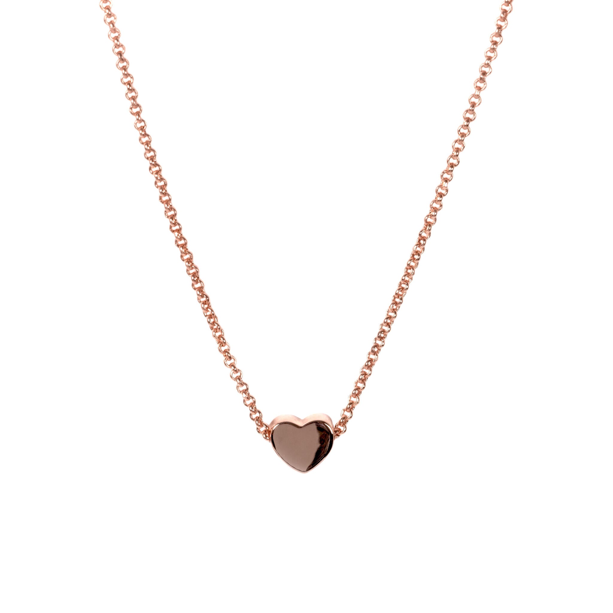 Heart Choker - Rose Gold and Silver